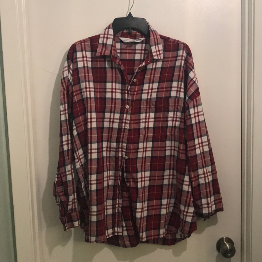 Old navy. XL. PLAID button down top.